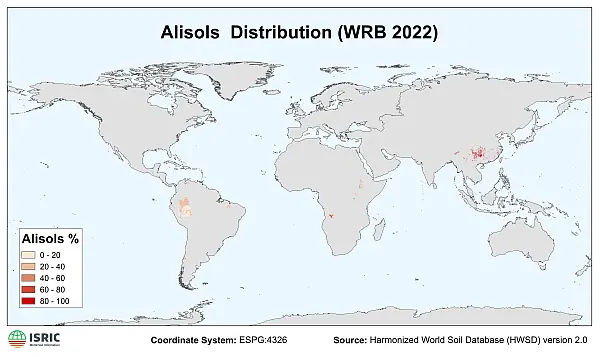 Alisols distribution Alisols