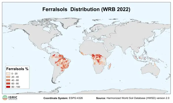 Ferralsols distribution Ferralsols