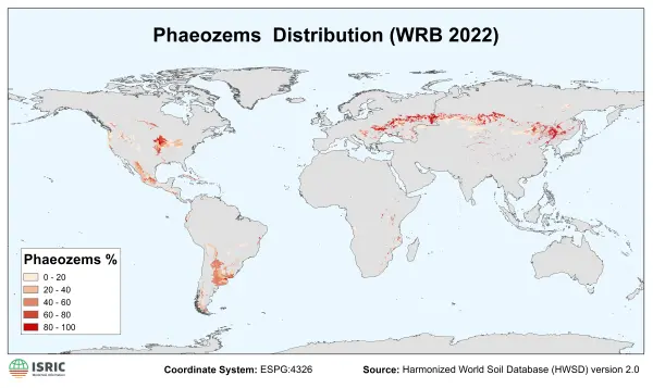 Phaeozems distribution Phaeozems