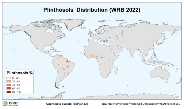 Plinthosols distribution Plinthosols