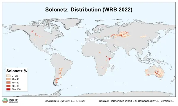 Solonetz distribution Solonetz